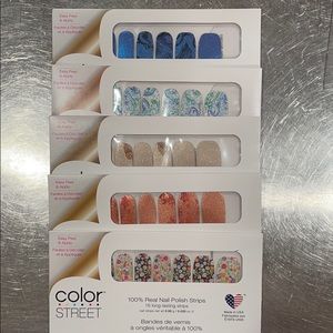 5 pack Color Street design nails